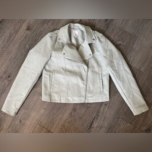 LC Lauren Conrad Light Cream Leather Jacket